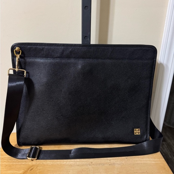Givenchy Black Leather Portfolio Bag - Picture 1 of 15